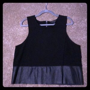 Banana Republic Black Top, Raw Edge, Going OUT!